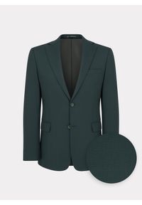 Pako Lorente - PAKO LORENTE - Zielona marynarka garniturowa. Kolor: zielony. Materiał: elastan, wiskoza, poliester. Wzór: gładki. Styl: młodzieżowy #6