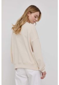 Pinko bluza bawełniana damska kolor beżowy z aplikacją. Kolor: beżowy. Materiał: bawełna. Wzór: aplikacja #2