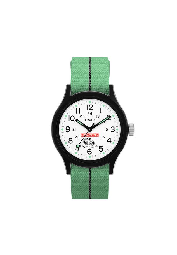 Zegarek Timex. Kolor: zielony. Styl: wakacyjny