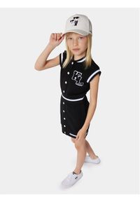 Karl Lagerfeld Kids Sukienka codzienna Z30081 S Czarny Regular Fit. Okazja: na co dzień. Kolor: czarny. Materiał: bawełna. Typ sukienki: proste. Styl: casual
