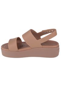 Buty do chodzenia damskie Crocs 2064532EL. Kolor: brązowy. Materiał: syntetyk, materiał. Sezon: lato. Sport: turystyka piesza