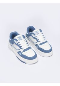 Big-Star - Sneakersy damskie biało-niebieskie NN274670 101. Kolor: biały. Materiał: syntetyk, skóra. Szerokość cholewki: normalna. Sezon: lato #4