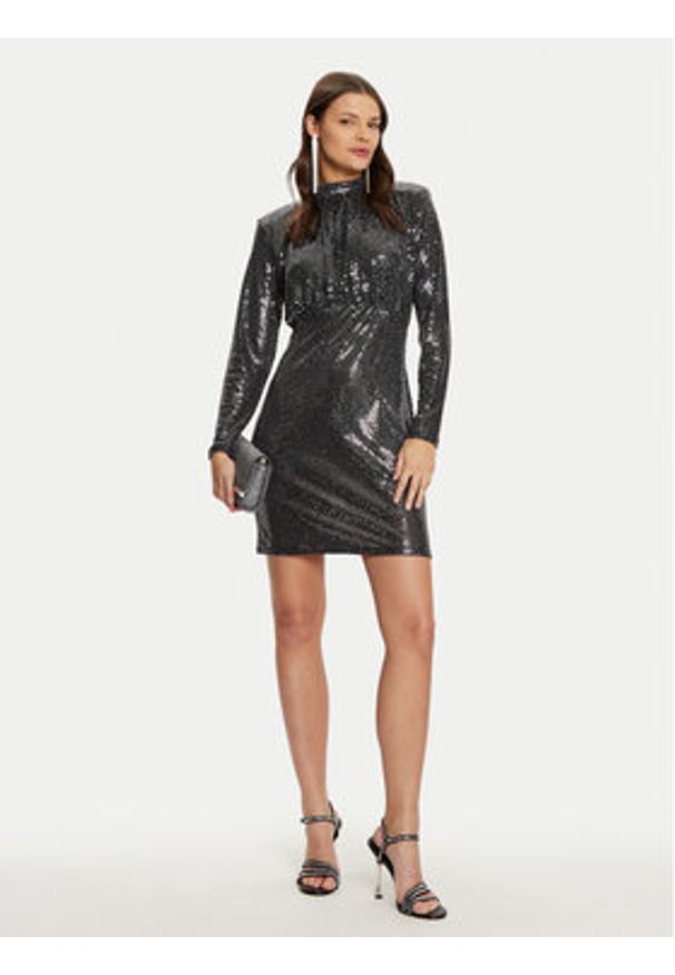 Vero Moda Sukienka koktajlowa Evaline 10317040 Srebrny Slim Fit. Kolor: srebrny. Materiał: syntetyk. Styl: wizytowy