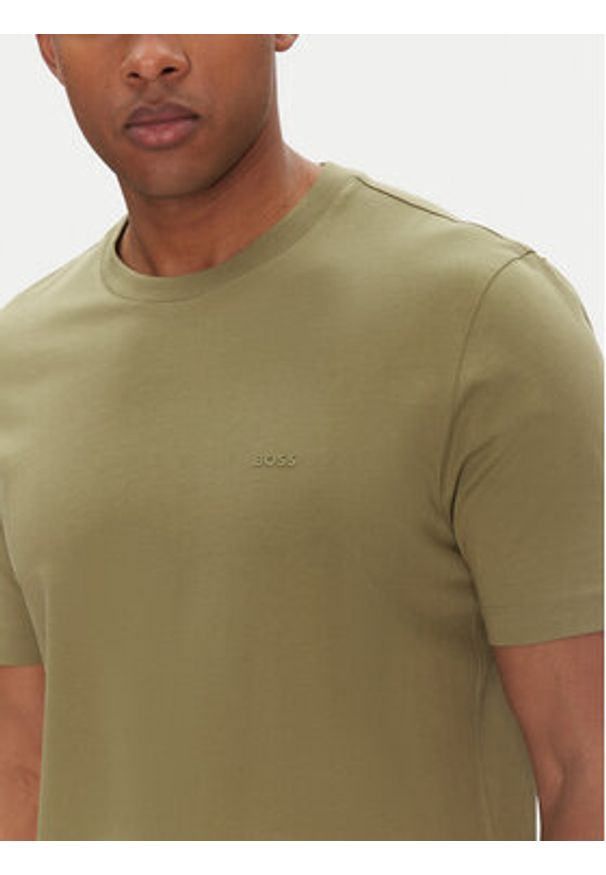 BOSS T-Shirt Thompson 01 50468347 Zielony Regular Fit. Kolor: zielony. Materiał: bawełna