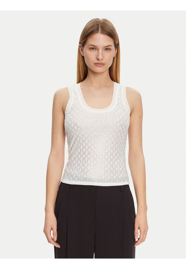 Marciano Guess Top 5RGP21 6311A Écru Regular Fit. Materiał: syntetyk