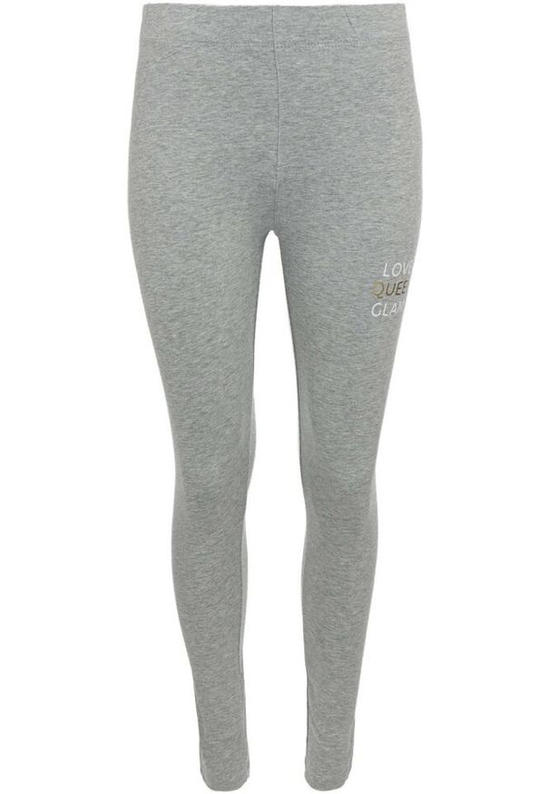 Decathlon - Damskie Legginsy Bemberg Szary Melanż - Oddychające i Elastyczne. Kolor: szary. Materiał: elastan, bawełna. Wzór: melanż