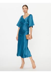 YAS Sukienka koktajlowa 26031519 Niebieski Regular Fit. Kolor: niebieski. Materiał: syntetyk. Styl: wizytowy #1