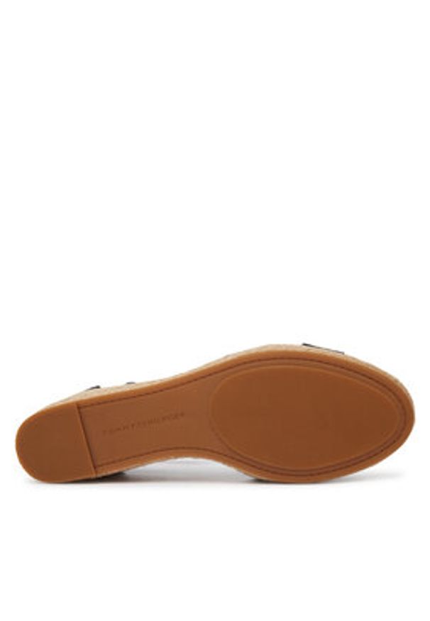 TOMMY HILFIGER - Tommy Hilfiger Espadryle Mid Wedge Espad X Cross FW0FW09332 Czarny. Kolor: czarny. Materiał: materiał