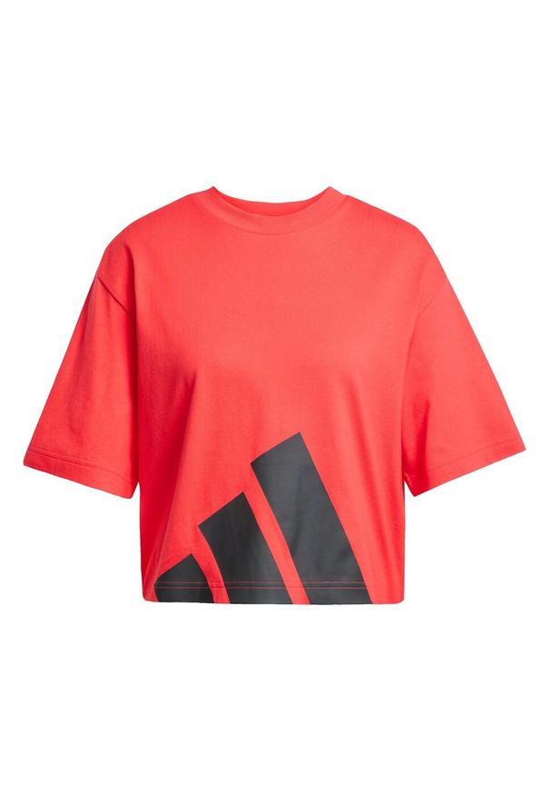Adidas - Koszulka Essentials Big Logo Boyfriend. Kolor: czerwony, wielokolorowy, czarny. Sport: fitness