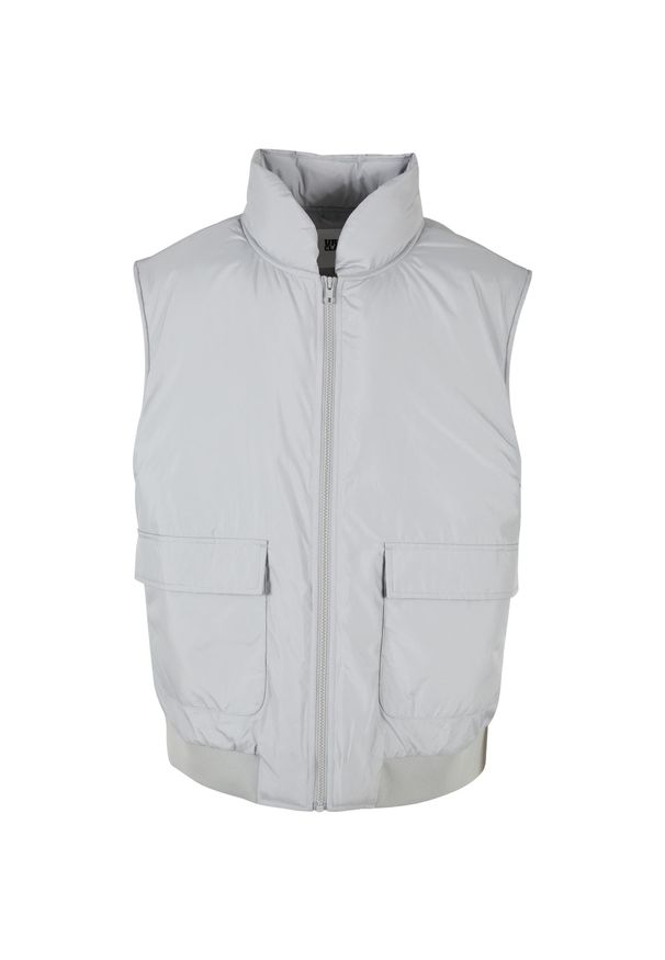 Kurtka puchowa bez rękawów Urban Classics Clean. Okazja: na co dzień. Kolor: szary. Materiał: puch. Długość rękawa: bez rękawów. Styl: casual