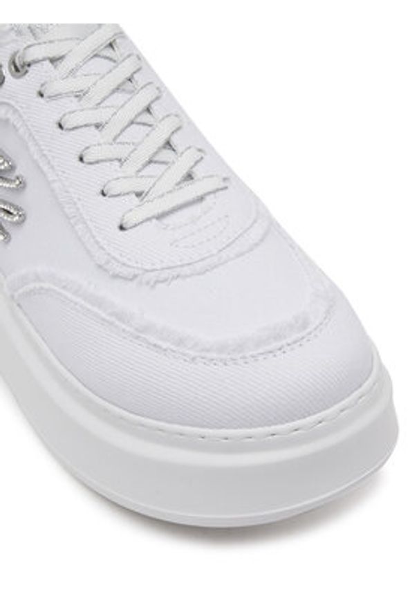 Karl Lagerfeld - KARL LAGERFELD Sneakersy KL63523 Biały. Kolor: biały. Materiał: materiał