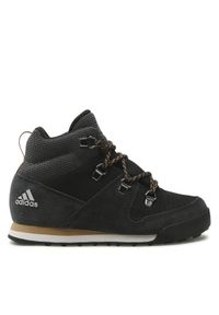 Adidas - adidas Trekkingi Snowpitch K FZ2602 Czarny. Kolor: czarny. Materiał: skóra, zamsz