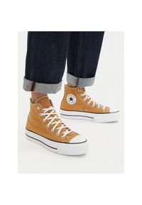 Trampki Converse. Kolor: pomarańczowy. Obcas: na platformie #1