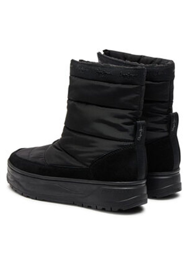 Pepe Jeans Botki PLS50553 Czarny. Kolor: czarny. Materiał: materiał