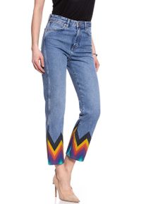 Wrangler - WRANGLER RETRO CROP STRAIGHT KABEL BLUE W27YER19K 112128213. Stan: podwyższony. Styl: retro