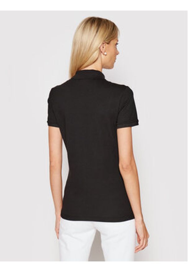 Lacoste Polo PF5462 Czarny Slim Fit. Typ kołnierza: polo. Kolor: czarny. Materiał: bawełna