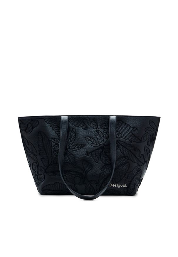 Desigual Torebka 25SAXPBP Czarny. Kolor: czarny. Materiał: skórzane