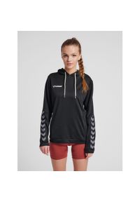 Bluza damska z kapturem Hummel hmlAUTHENTIC Poly. Typ kołnierza: kaptur. Kolor: czarny, wielokolorowy, biały. Sport: fitness #1