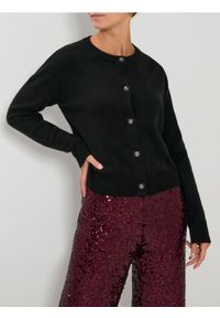 Sinsay - Rozpinany sweter na guziki - czarny. Kolor: czarny #1