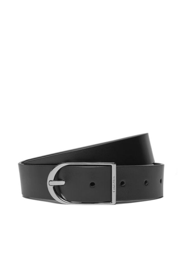 Calvin Klein Pasek Damski Centre Bridge Buckle Belt 3.0 K60K611920 Czarny. Kolor: czarny. Materiał: skóra