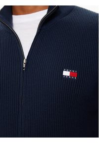 Tommy Jeans Sweter DM0DM19435 Granatowy Slim Fit. Kolor: niebieski. Materiał: syntetyk #3