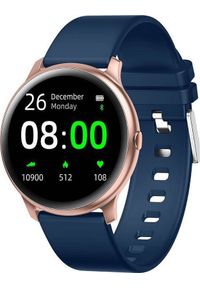 Smartwatch Gino Rossi SW010-17 Granatowy. Rodzaj zegarka: smartwatch. Kolor: niebieski