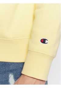 Champion Bluza Small Script Logo Embroidery 217863 Żółty Regular Fit. Kolor: żółty. Materiał: bawełna #3