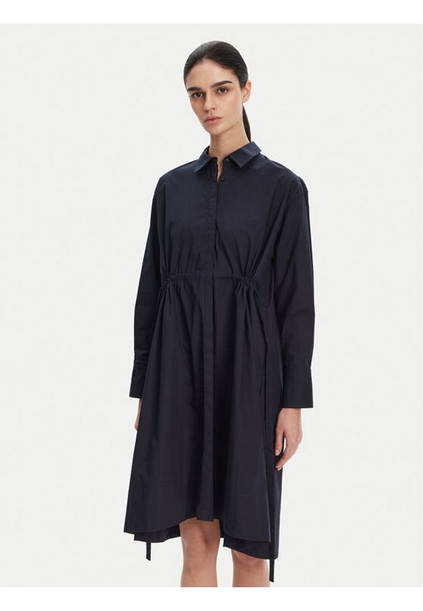 French Connection Sukienka codzienna 71NZS Granatowy Regular Fit. Okazja: na co dzień. Kolor: niebieski. Materiał: bawełna. Typ sukienki: proste. Styl: casual