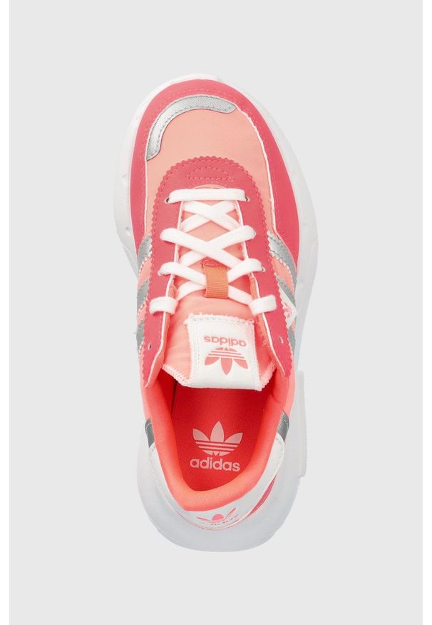 adidas Originals sneakersy dziecięce Retropy GZ0854 kolor różowy. Zapięcie: sznurówki. Kolor: różowy. Materiał: guma, materiał. Obcas: na platformie
