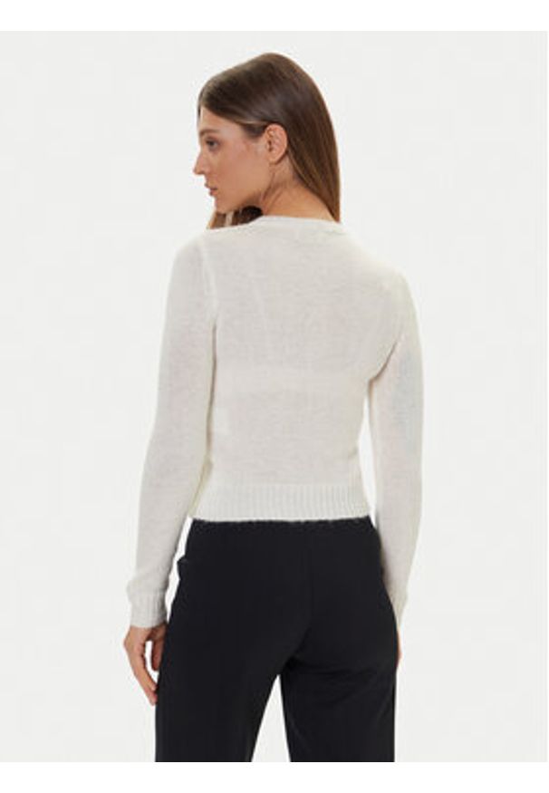 Gaudi Kardigan 521BD53011 Écru Regular Fit. Kolor: kremowy. Materiał: syntetyk