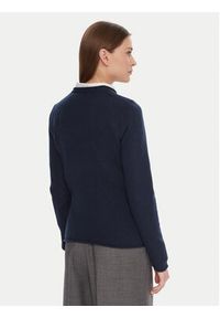 TOMMY HILFIGER - Tommy Hilfiger Sweter WW0WW40264 Granatowy Regular Fit. Kolor: niebieski. Materiał: wełna #3