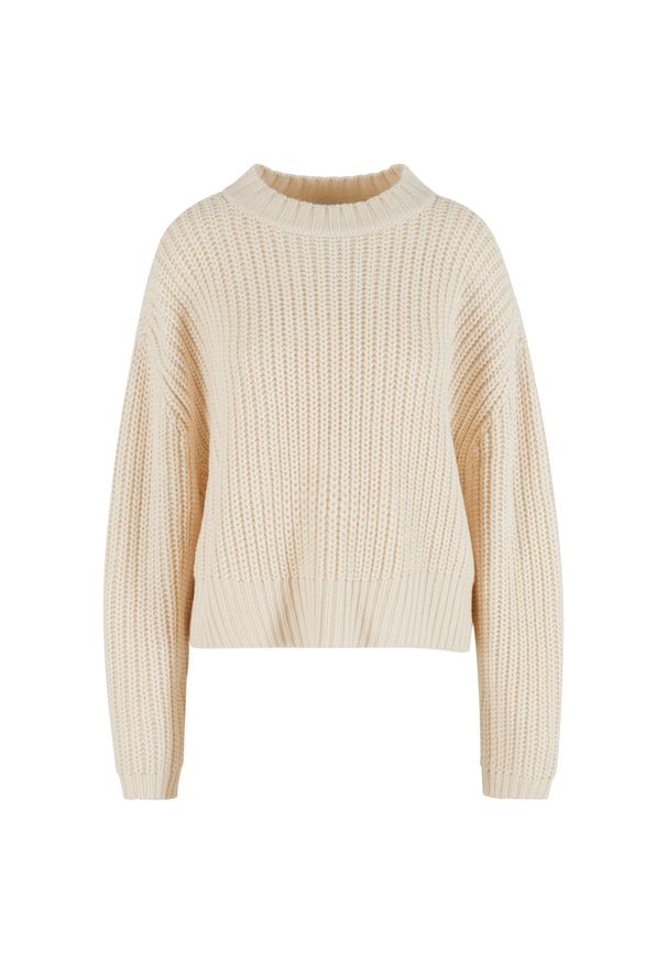 Damski sweter oversize Urban Classics Wide Basic. Kolor: biały. Materiał: polar. Sezon: zima