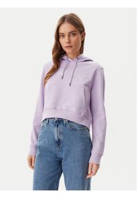 Guess Jeans Bluza W5GQ22 K68I4 Fioletowy Regular Fit. Kolor: fioletowy. Materiał: bawełna #1