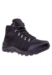 Hi-tec - Męskie Buty Turystyczne Hengelo Mid Cut. Okazja: na spacer. Kolor: czarny. Sport: turystyka piesza