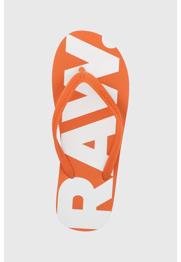 G-Star RAW - G-Star Raw japonki dend ii męskie kolor pomarańczowy. Kolor: pomarańczowy. Materiał: guma, materiał. Wzór: gładki