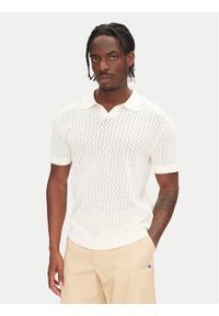 Selected Homme Sweter 16097572 Beżowy Regular Fit. Kolor: beżowy. Materiał: bawełna