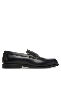 Calvin Klein Półbuty Ess Rubber Band Loafer Lth HM0HM01923 Czarny. Kolor: czarny. Materiał: skóra