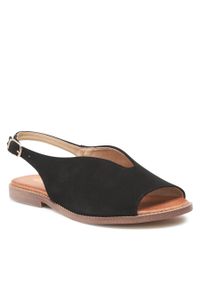 Sandały Roberto 3220/X Czarny Zamsz. Kolor: czarny. Materiał: zamsz, skóra #1