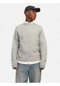 Jack & Jones - Jack&Jones Sweter Rollie 12215468 Szary Relaxed Fit. Kolor: szary. Materiał: syntetyk #1