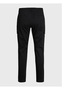 Jack & Jones - Jack&Jones Spodnie materiałowe Ollie 12224001 Czarny Regular Fit. Kolor: czarny. Materiał: bawełna #4