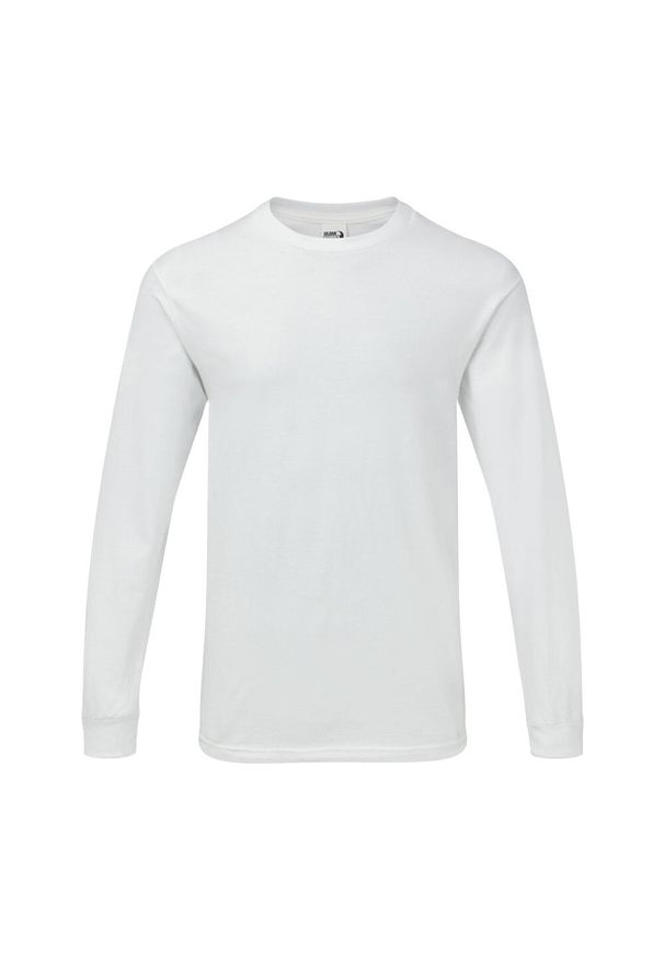 GILDAN - Koszulka Z Długim Rękawem Dla Dorosłych Unisex Hammer. Kolor: biały. Długość rękawa: długi rękaw. Długość: długie. Sport: turystyka piesza