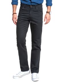 Wrangler - WRANGLER SPODNIE MĘSKIE TEXAS STRETCH NAVY GREY W12132134. Stan: podwyższony #5