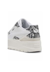 Puma - Damskie sneakersy Karmen II Idol Snake Chic PUMA White Warm. Kolor: biały. Materiał: guma, zamsz