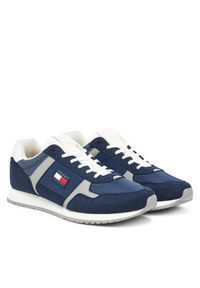 Tommy Jeans Sneakersy Tjm Runner Casual EM0EM01590 Granatowy. Okazja: na co dzień. Kolor: niebieski. Materiał: materiał #3