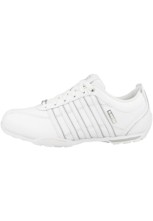 Buty do chodzenia męskie K-Swiss Arvee 1.5. Kolor: biały. Materiał: syntetyk, tkanina, skóra, materiał. Szerokość cholewki: normalna. Sport: turystyka piesza