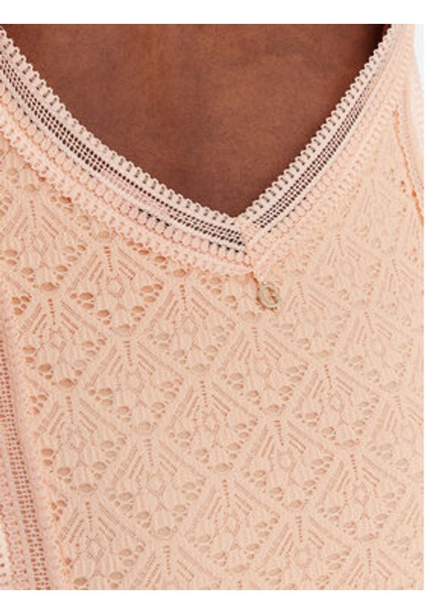 Guess Sukienka letnia W6GK16 K2953 Pomarańczowy Slim Fit. Kolor: pomarańczowy. Materiał: syntetyk. Sezon: lato