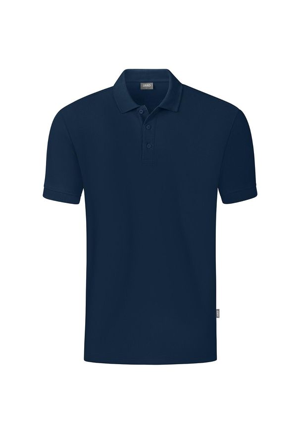 Polo Jako Organic. Typ kołnierza: polo. Kolor: niebieski. Materiał: bawełna, materiał. Sport: piłka nożna