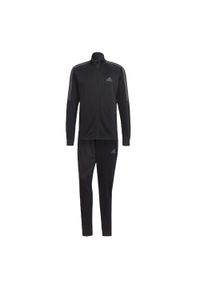 Adidas - AEROREADY Sereno Cut 3-Stripes Track Suit. Kolor: czarny, szary, wielokolorowy. Materiał: dresówka. Sport: fitness