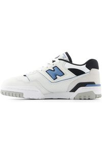 Buty unisex New Balance BB550ESF – białe. Okazja: na co dzień. Kolor: biały. Materiał: skóra. Szerokość cholewki: normalna #2