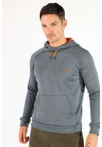 WOOLONA - Scout - bluza termiczna z kapturem 100% wełna merino (260 g/m²). Typ kołnierza: kaptur. Kolor: szary. Materiał: wełna. Sport: turystyka piesza